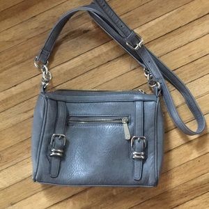 Slate grey off the shoulder purse